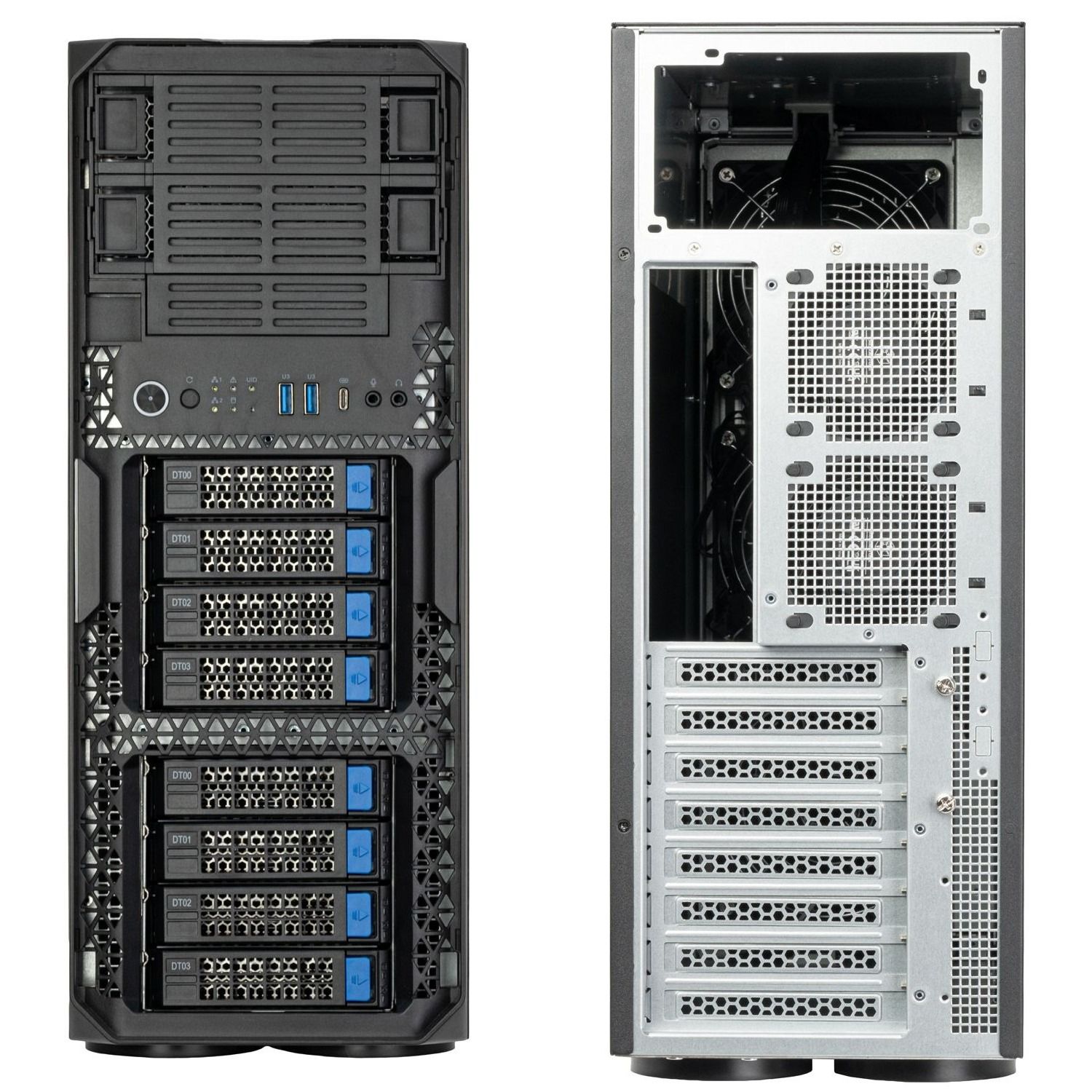 银昕推出工作站机箱 WS380-E:8 个热插拔盘位,支持 ATX 与 2U 冗余电源