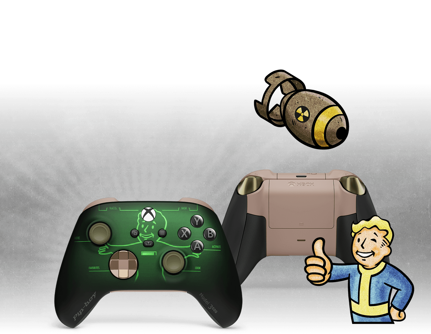 微软 Xbox 推出《辐射》哔哔小子主题无线控制器(手柄)