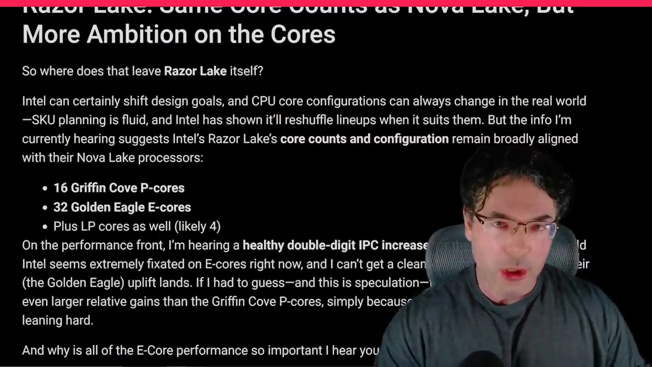 英特尔 Hammer Lake 处理器曝光:“统一核心”设计,恐终结“大小核”时代