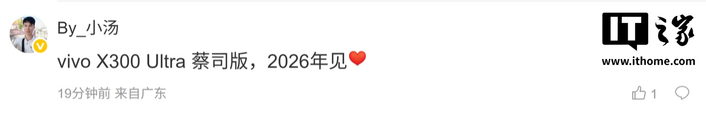 消息称 vivo X300 Ultra 工程机搭载 6.82 英寸 ±2K BOE 直屏,取消拍照键、预计有 LIPO