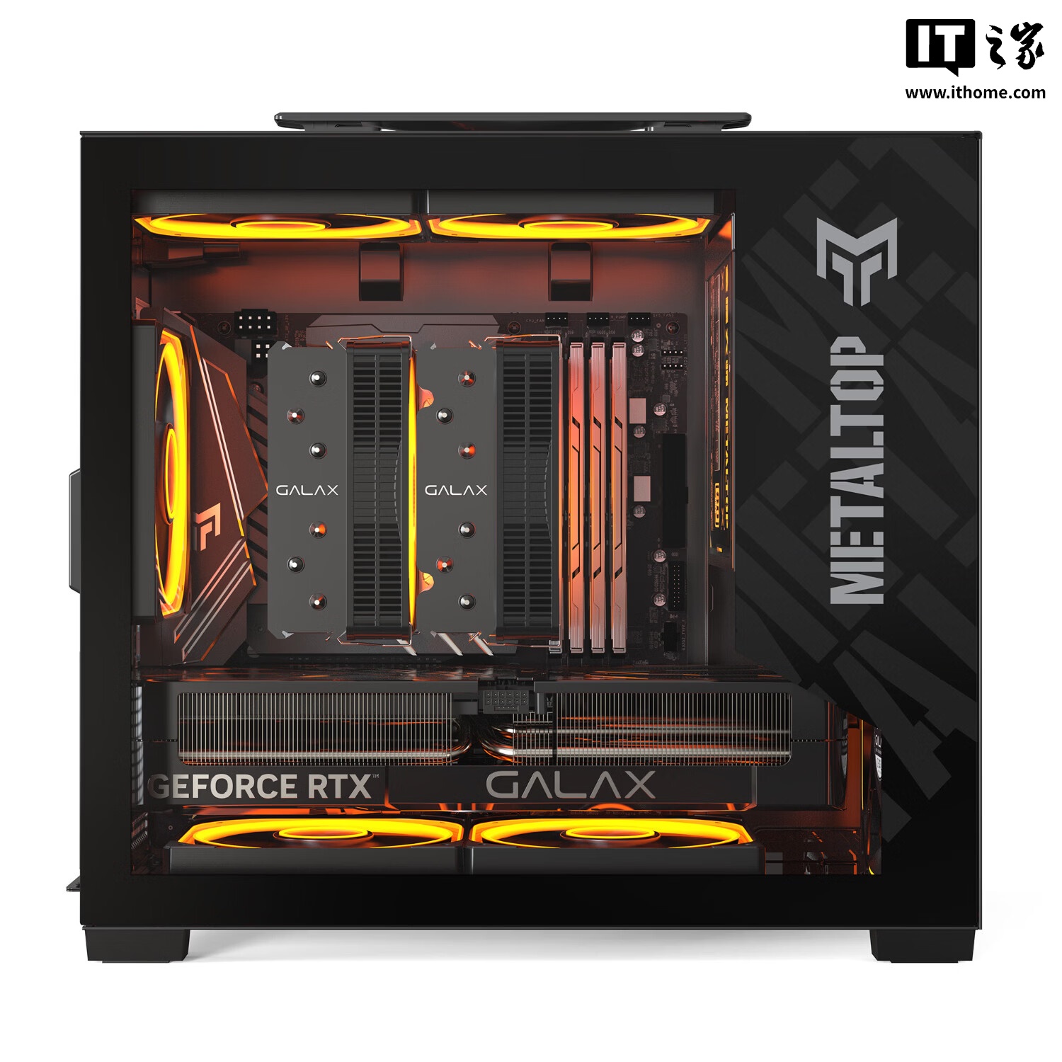 影驰上架金属大师 T240 机箱:提供便携加固提手、支持 178mm 风冷 / 240mm 水冷,189 元