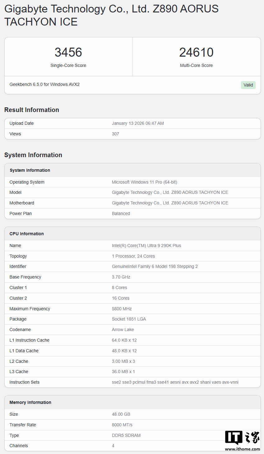 英特尔酷睿 Ultra 9 290HX Plus 移动处理器跑分曝光,性能逼近桌面级 285K