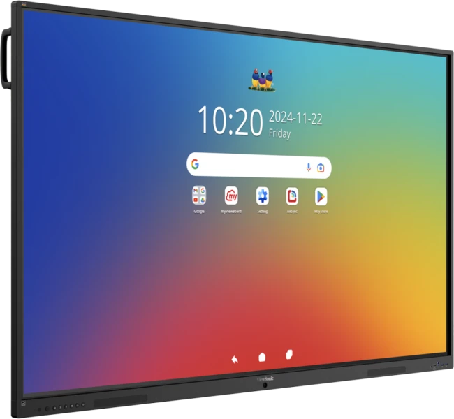 优派升级 4K ViewBoard 显示器:最高 98 英寸、64 点触控,运行安卓 16